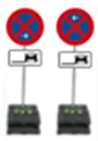 Halteverbotsschilder für einen Umzug in München